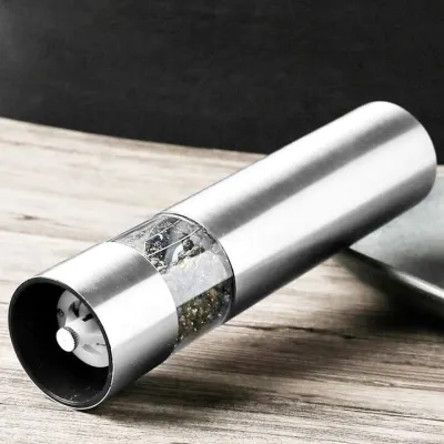 Elektriskiās piparu/sāls dzirnaviņas ar LED, 22cm, nerūsošais tērauds, mēbeles un interjers, apgaismojums sludinājums Rīgā 3