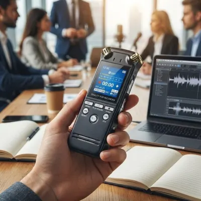 Profesionāls diktofons Bluetooth ar DSP trokšņu samazināšanu un TFT displeju, aksesuāri un viedierīces sludinājums Rīgā 1