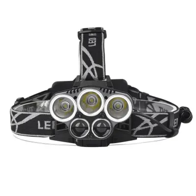 ULTRA Ultra-Bright Headlamp, 80,000 LM, 5X X-XM-L T6 LED, Rechargeable, with 5 Modes, furniture and interior, lighting ad in Riga 1