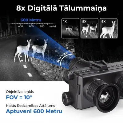 4K монокуляр ночного видения с дальностью обзора 600 м и креплением на шлем — 1968 м, инфракрасный..., видеонаблюдение и системы безопасности ad в Риге 4