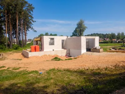 Construction of single-family homes, concrete work, foundations, house construction ad in Riga 4