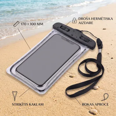 Water-resistant phone case, accessories and smart devices ad in Riga 3