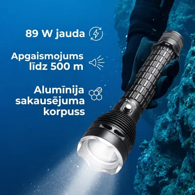 Powerful Underwater Flashlight, furniture and interior, lighting ad in Riga 2