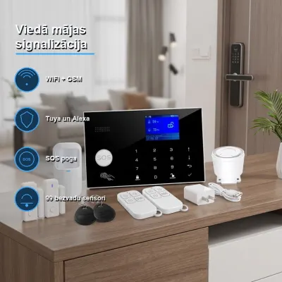 Home security system with Wi-Fi and 4G; calls your phone in the event of an alarm, video and security systems ad in Riga 5