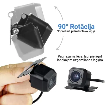 Car rearview camera with night vision and a 170° viewing angle, waterproof, video and security systems ad in Riga 10