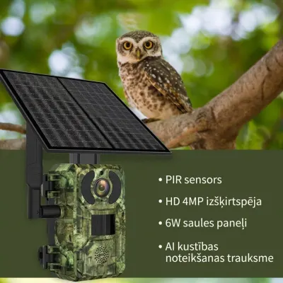 4G Hunter's Forest Camera with Solar Panel, 16MP, IP66, Night Vision, video and security systems ad in Riga 7