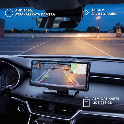 3-Camera Dash Cam with Interior and Rear Cameras, 1080p, video and security systems ad in Riga 2