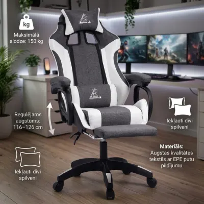 Ērts un ergonomisks datora biroja krēsls ilgstošam komfortam, mēbeles un interjers, apgaismojums sludinājums Rīgā 2