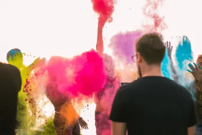 РАСПРОДАЖА — «Holy Powder» 6 × 100 г — УФ-краски для фестивалей и вечеринок, мебель и интерьер, освещение ad в Риге 5