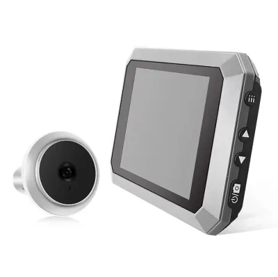 Digitālais durvju monitors ar kameru, 3.97 collu LCD ekrānu, 1400 mAh akumulatoru un nakts redzamību, aksesuāri un viedierīces sludinājums Rīgā 6
