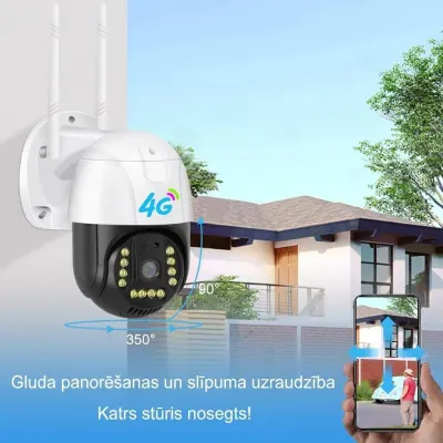 4G GSM Video Surveillance Camera with a SIM Card (viewable via a phone, ..., video and security systems ad in Riga 6