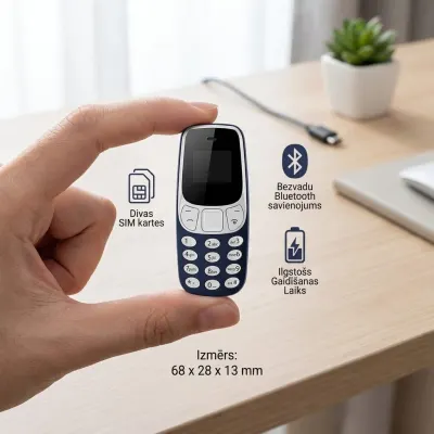 Mobilais Telefons Ķipa Nokia 3310 mini, aksesuāri un viedierīces sludinājums Rīgā 5