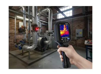 Rokas termokamera 120x90 ar krāsu ekrānu un lāzera rādītāju, video un drošības sistēmas sludinājums Rīgā 2