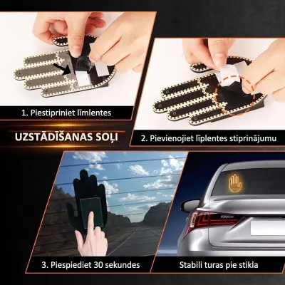 LED gesture sign for a car with a remote control, toys ad in Riga 9