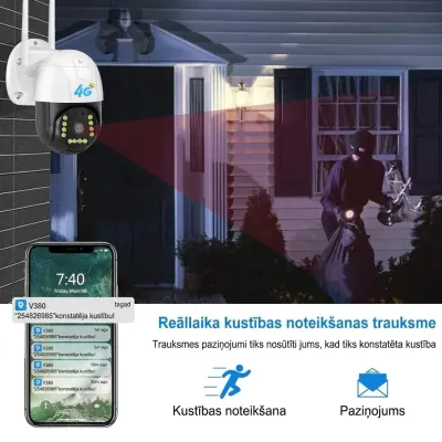 4G GSM Video Surveillance Camera with a SIM Card (viewable via a phone, ..., video and security systems ad in Riga 8