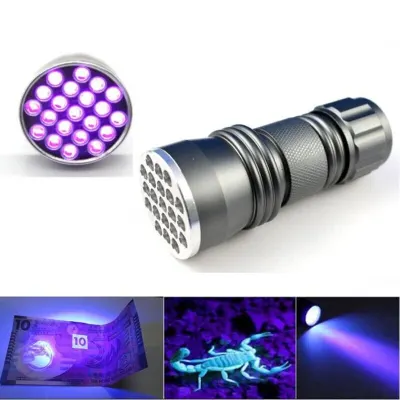 UV flashlight with 21 LEDs, furniture and interior, lighting ad in Riga 1