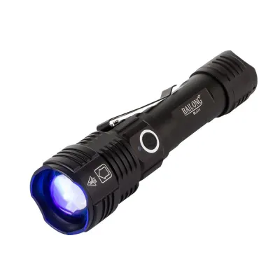Tactical Hunting Flashlight, 4 Colors, CREE Q5, IPX5, 17 cm, with Rechargeable Battery, furniture and interior, lighting ad in Riga 7