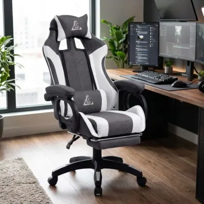 Ērts un ergonomisks datora biroja krēsls ilgstošam komfortam