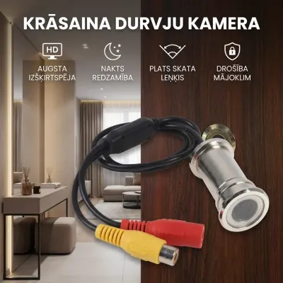 Doorscope camera, color, CCTV, peephole camera, video and security systems ad in Riga 1