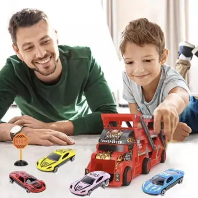Toy Car Models with a Transport Vehicle, 6+1 pcs., sports activities, equipment, accessories ad in Riga 6