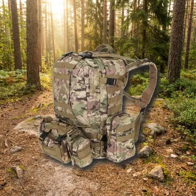 Tourist Backpack, Military Style, 45L, sports activities, equipment, accessories ad in Riga 1