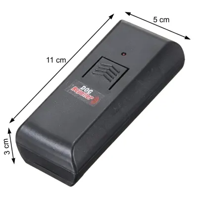 Ultrasonic dog repeller with LED indicator, black, up to 5 m, animal feed, products and services ad in Riga 6