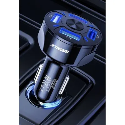 Auto usb lādētājs 2.1-30A, ar 4 USB portiem un universālu vadu (usb-c ; micro usb..., aksesuāri un viedierīces sludinājums Rīgā 3