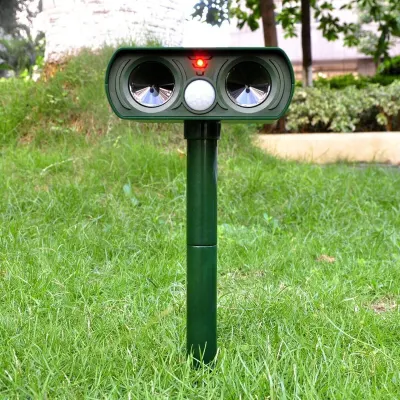 Ultrasonic animal repeller, solar-powered,  animal feed, products and services ad in Riga 5