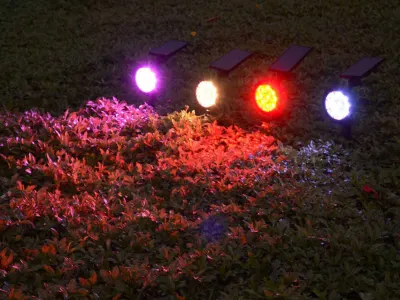 Solar Garden Light, 7 Colors, 9 LED RGBW, IP55, 5.5V, Automatic On/Off, furniture and interior, lighting ad in Riga 3