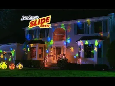 LED laser projector with 12 slide cards, 15 cm, for indoor and outdoor use, furniture and interior, lighting ad in Riga 3