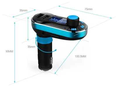Bluetooth transmiteris Blue/Black 2 in1 charger, aksesuāri un viedierīces sludinājums Rīgā 6