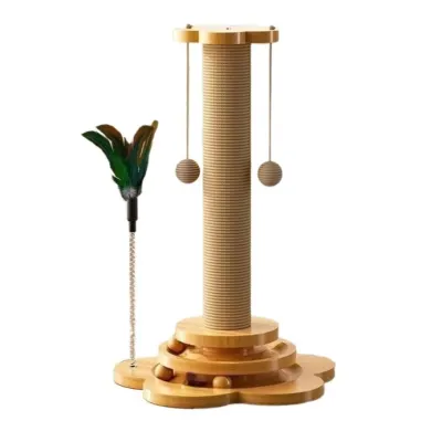 "4 in 1 Fun Tower" Cat Claw-Sharpening Scratching Post and Toy, 43 cm, animal feed, products and services ad in Riga 4