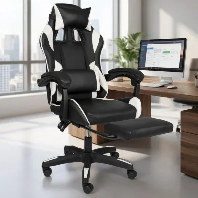Computer chair for studying, a comfortable chair for students, furniture and interior, lighting ad in Riga 3