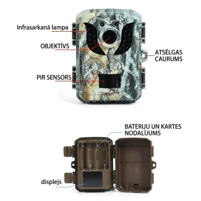 Mini Hunting Camera with LCD Screen, video and security systems ad in Riga 8