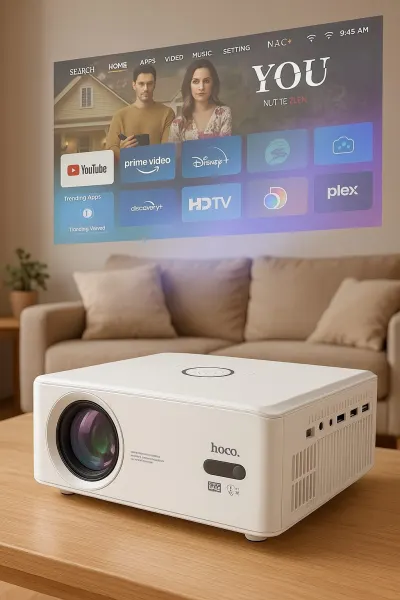 HOCO DT3 Full HD Android Projector with Wi-Fi and Bluetooth – projection capabilities..., tv and electronics ad in Riga 5