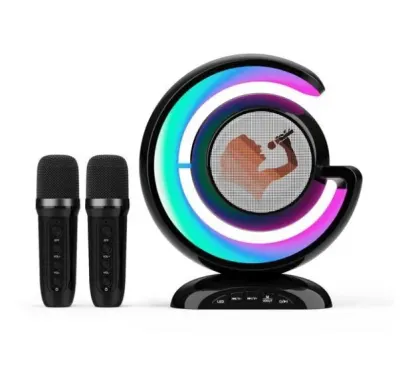 Wireless Speaker with Two Karaoke Microphones, tv and electronics ad in Riga 7
