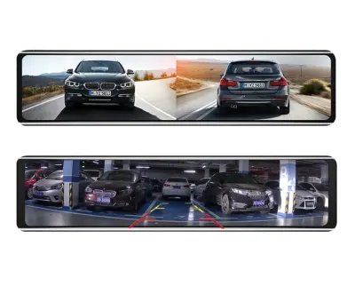 12-inch Dash Cam with Mirror, GPS, Wi-Fi, 4K, 2 Cameras (3840×2160P), video and security systems ad in Riga 5