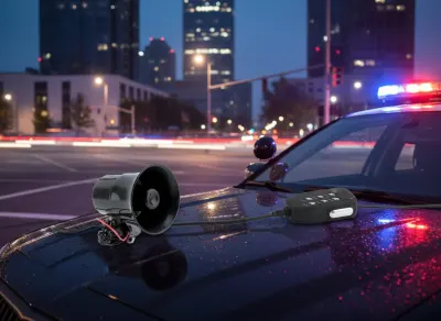 Auto sirēna - skaļrunis, ļoti skaļa, ar pulti, 105-115db, 100W 12V, tv un elektronika sludinājums Rīgā 2