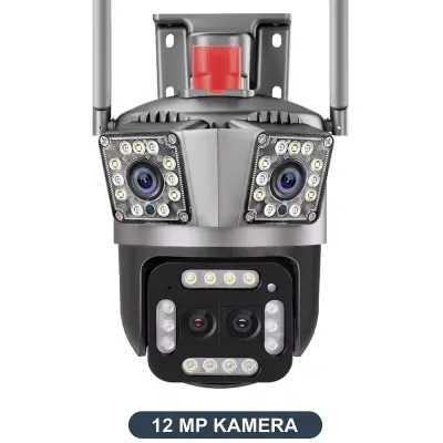 12 MP Outdoor WiFi PTZ Surveillance Camera with Four Lenses, video and security systems ad in Riga 7