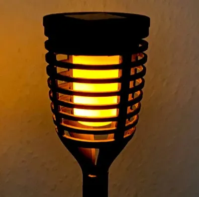 Solar-powered garden lights, 4-pack, 41 cm, furniture and interior, lighting ad in Riga 3
