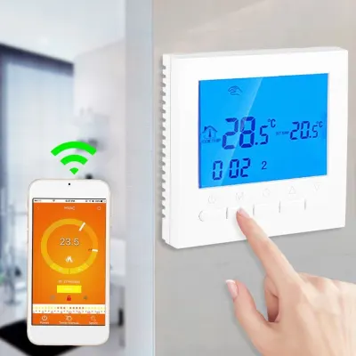 Termostats ar LCD ekrānu un Wifi kontroli