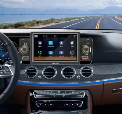 Automašīnas radio LCD + kamera, CarPlay SWM151C - (Android -Auto 5 collu, MP5..., video un drošības sistēmas sludinājums Rīgā 4