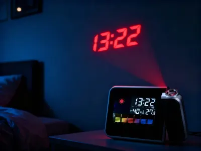 Digitals LED pulkstenis - projektors, mēbeles un interjers, apgaismojums sludinājums Rīgā 2