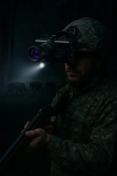 4K монокуляр ночного видения с дальностью обзора 600 м и креплением на шлем — 1968 м, инфракрасный..., видеонаблюдение и системы безопасности ad в Риге 7