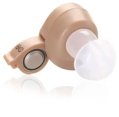 2 in-the-ear invisible hearing aids—mini, lightweight, and with crystal-clear sound, optics, hearing aids, health aids ad in Riga 9