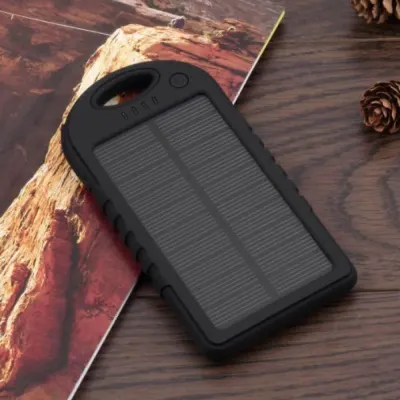 5000mAh Power Bank with Solar Panel for Outdoor Use While Camping, sports activities, equipment, accessories ad in Riga 1