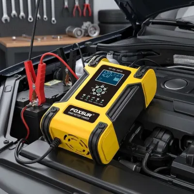 Automātisks akumulatoru lādētājs 12 V/12 A un 24 V/6 A, 6–200 Ah, auto rezerves daļas sludinājums Rīgā 1