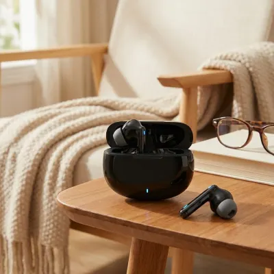 Bluetooth-усилители звука с приложением и зарядным чехлом, оптика, слуховые аппараты, медицинские вспомогательные средства ad в Риге 4