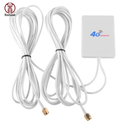 Антенна для мобильной связи 4G LTE 28 дБи, GPRS, разъем SMA (штекер), кабель длиной 3 метра, антенна для Wi-Fi-роутера, сетевое оборудование ad в Риге 4