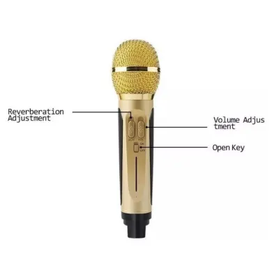 Karaoke Microphone Set with Bluetooth Speaker, tv and electronics ad in Riga 7
